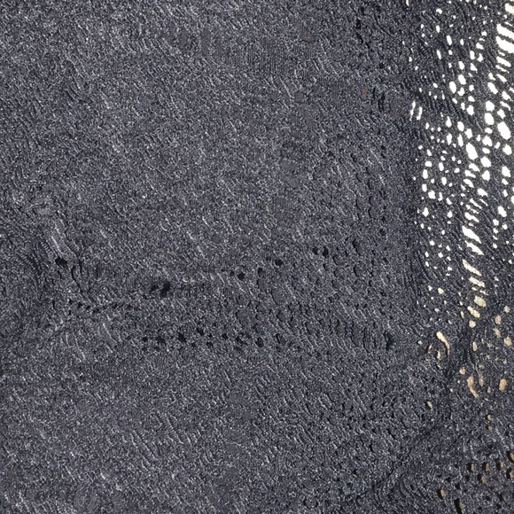 Black Lace Bandeau Bikini Top - Picture 4 of 4